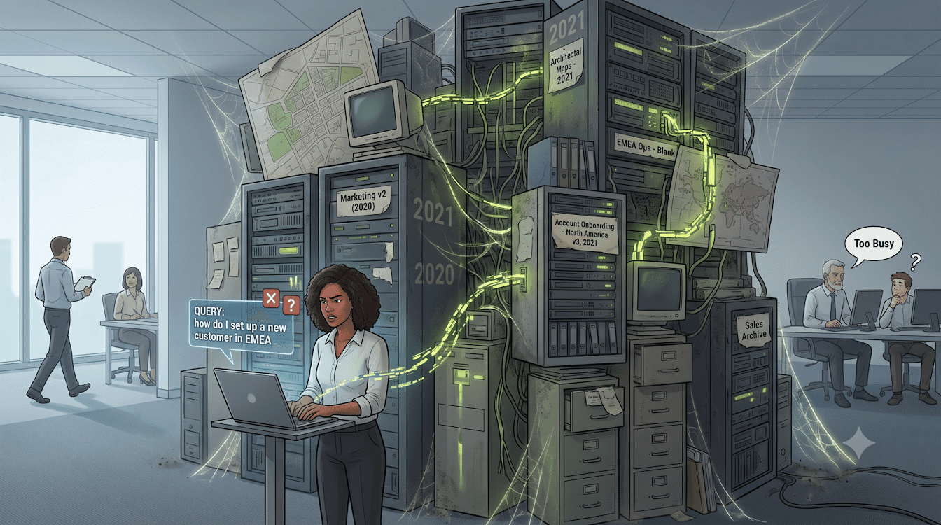 Why Enterprise Wikis, Intranets, and SharePoint Fail to Preserve Institutional Knowledge