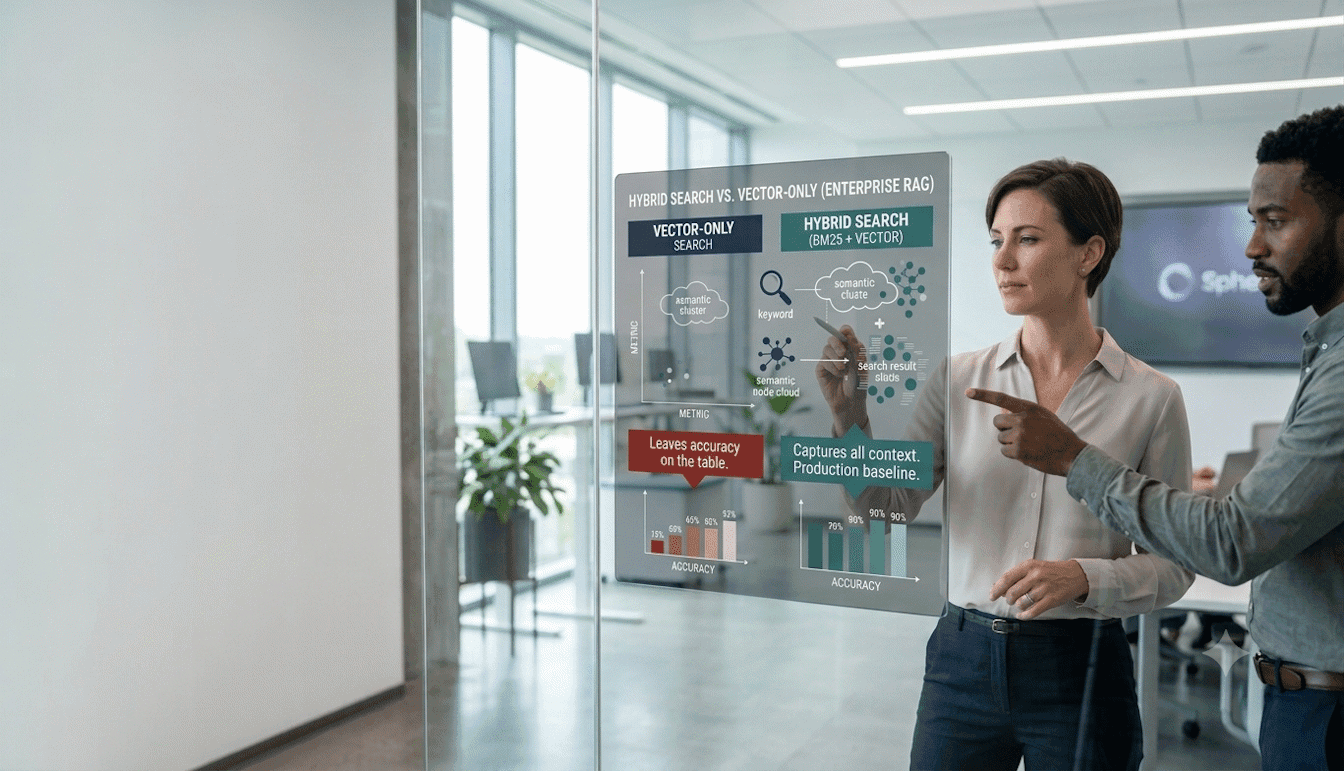 Hybrid Search in Enterprise RAG: Why Vector-Only Is Leaving Accuracy on the Table