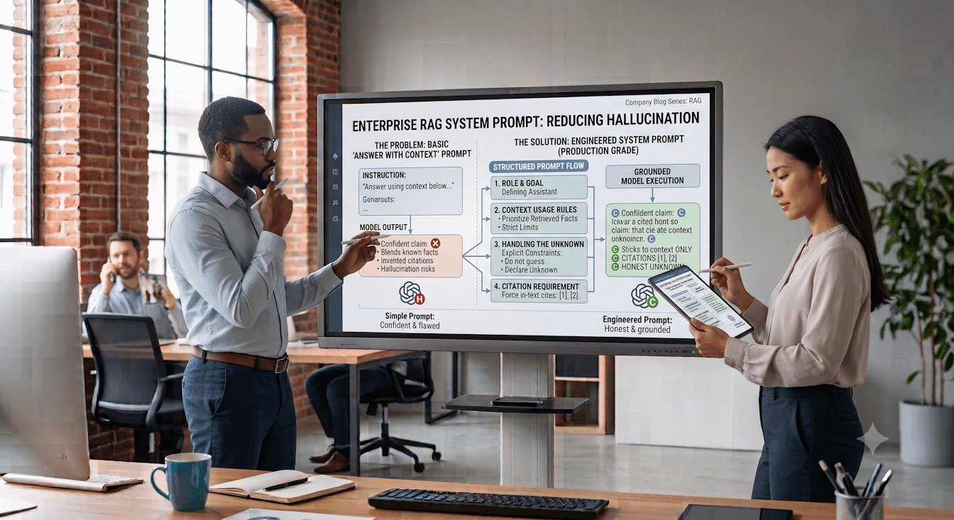 Prompt Engineering for Enterprise RAG: System Prompts That Reduce Hallucination