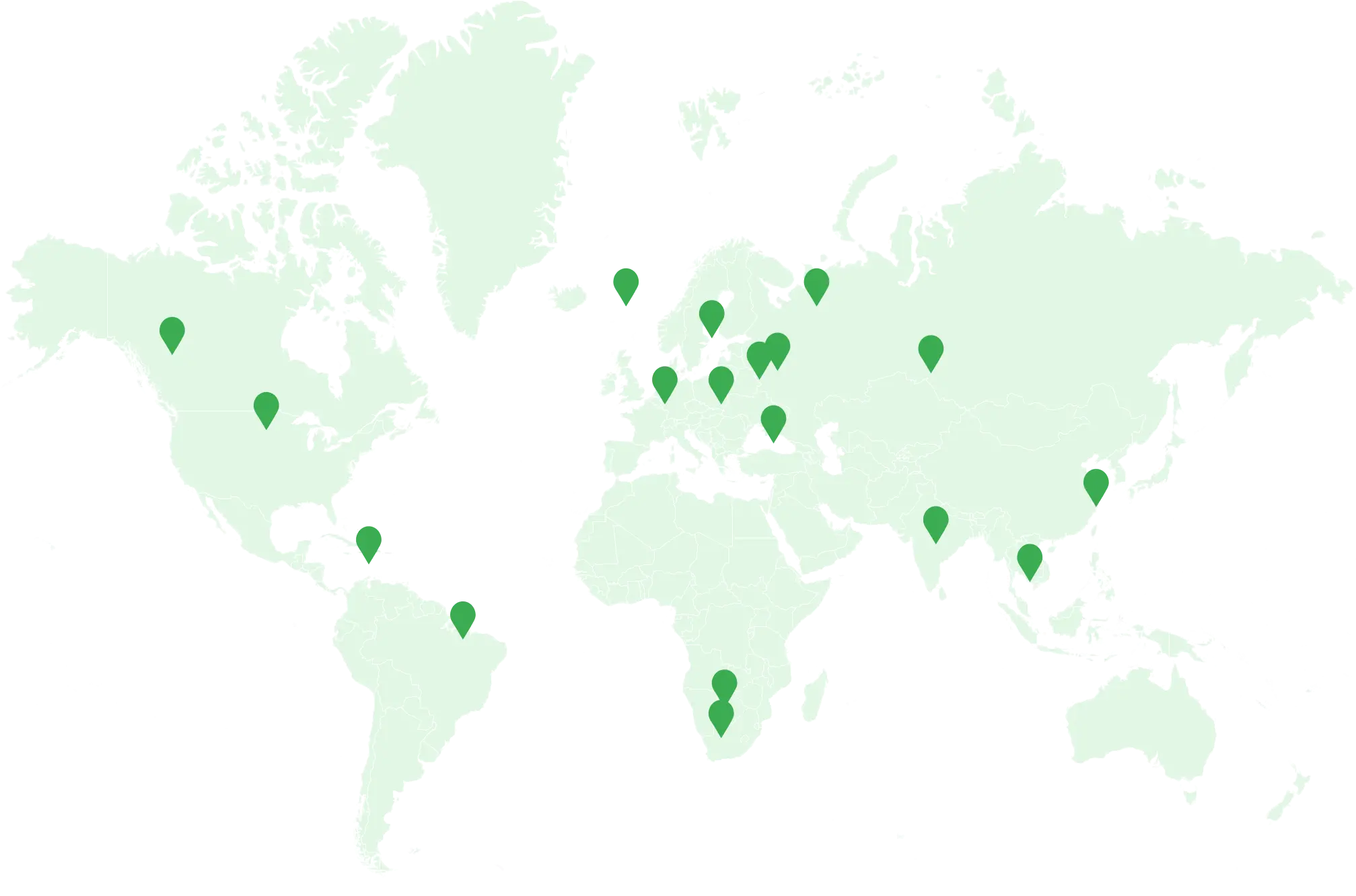 Sphere global tech talent coverage map