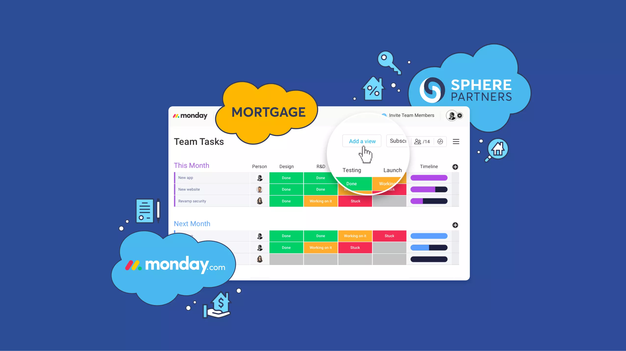 Mortgage lender hires Sphere Partners to streamline underwriting process with monday.com