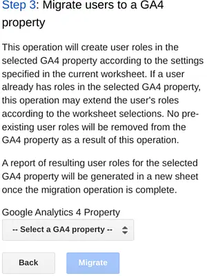 universal analytics to GA4 migration property setup